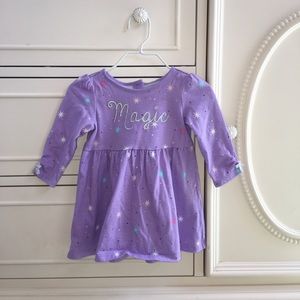Gymboree Magic Sparkles Purple Knit Dress